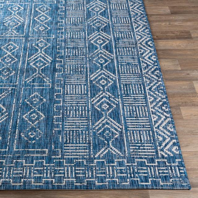 Surya Eagean Eag-2346 Denim, Dark Blue, Ink, White Rugs.