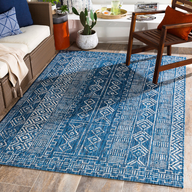 Surya Eagean Eag-2346 Denim, Dark Blue, Ink, White Rugs.