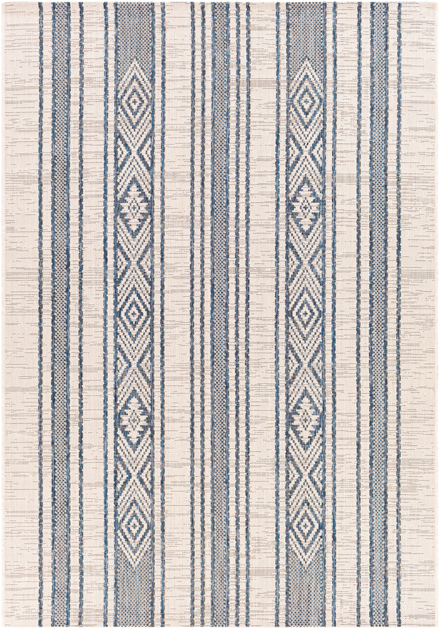Surya Eagean Eag-2351 Bright Blue, Navy, Pale Blue, White Rugs.