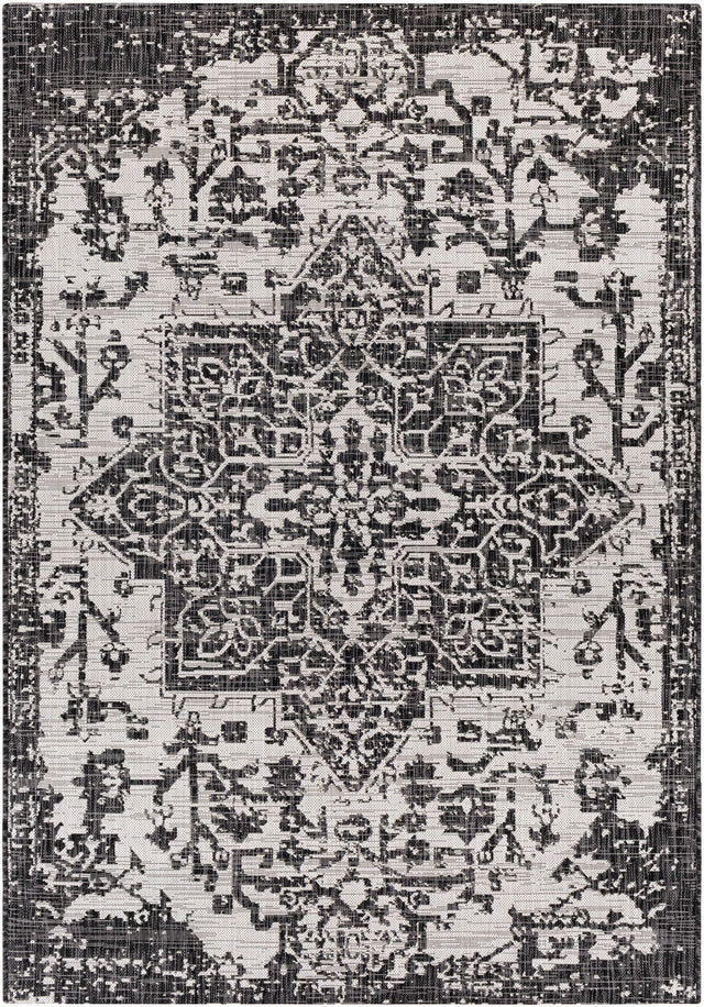 Surya Eagean Eag-2379 Black, Charcoal, Light Beige Rugs.