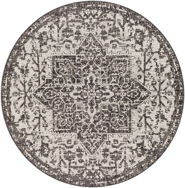 Surya Eagean Eag-2379 Black, Charcoal, Light Beige Rugs.