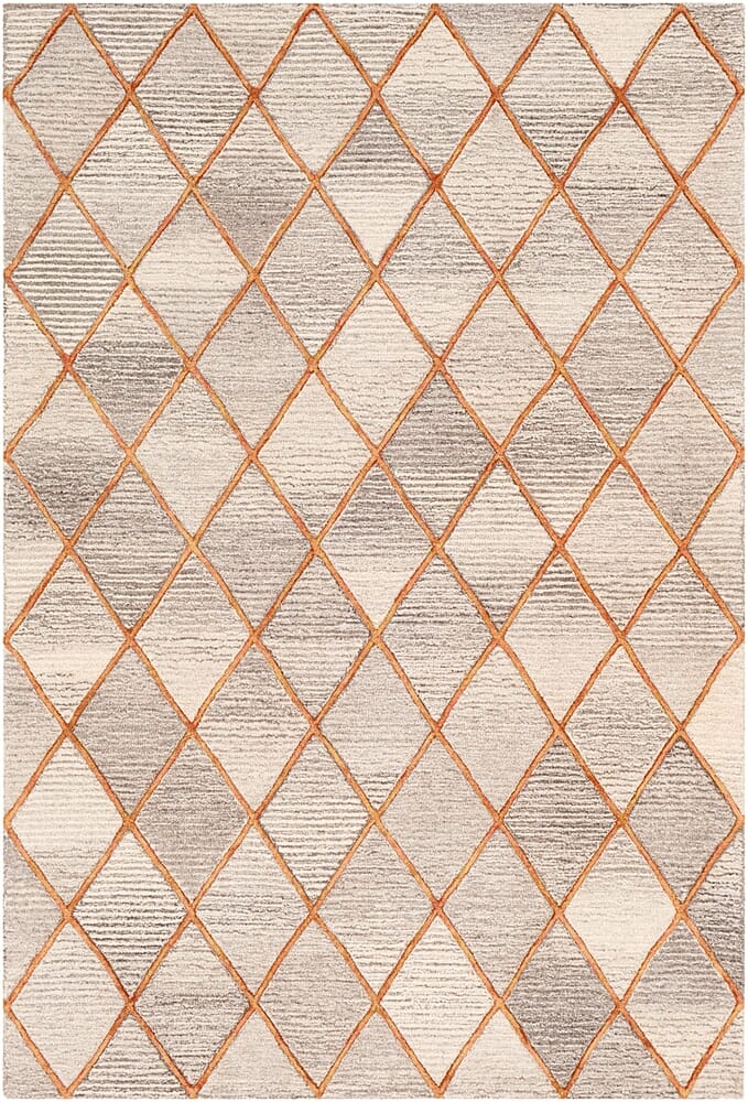 Surya Eaton Eat-2305 Dark Brown, Bright Yellow Rugs.