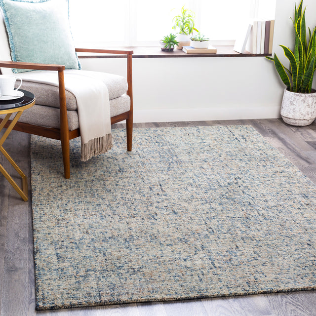 Surya Emily Eil-2302 Navy, Dark Brown, Bright Blue, Light Gray Rugs.