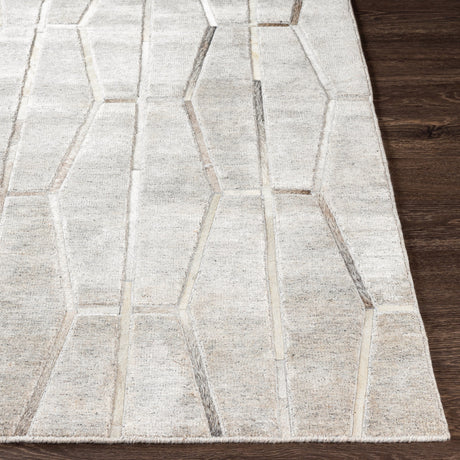 Surya Eloquent Elq-2300 Light Gray, Medium Gray, Beige, Taupe Rugs.