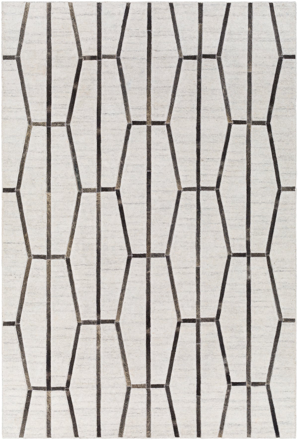 Surya Eloquent Elq-2303 Ivory, Light Gray, Black, Medium Gray Rugs.