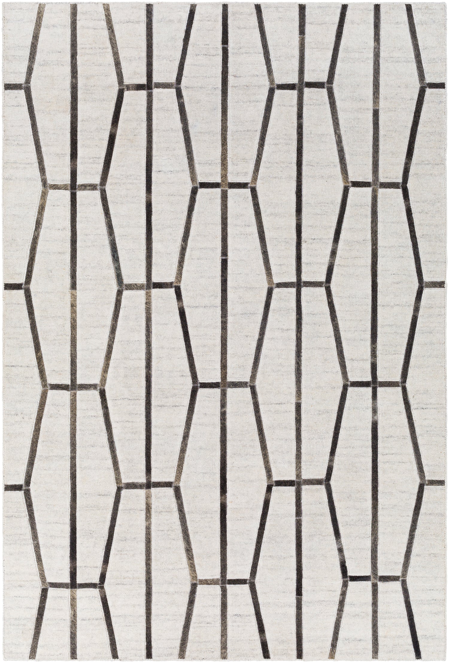 Surya Eloquent Elq-2303 Ivory, Light Gray, Black, Medium Gray Rugs.