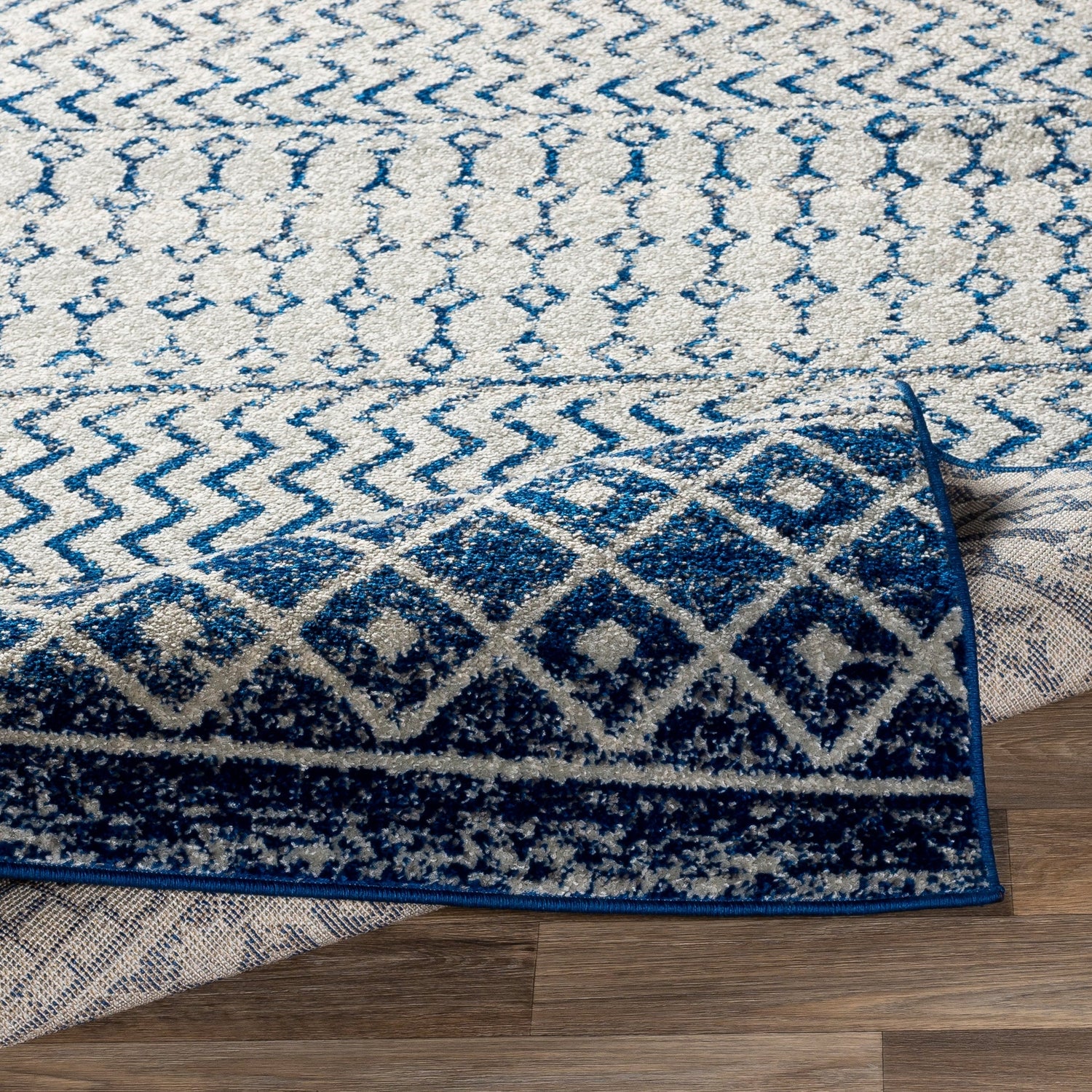 Surya Elaziz Elz-2345 Blue, Gray Rug.