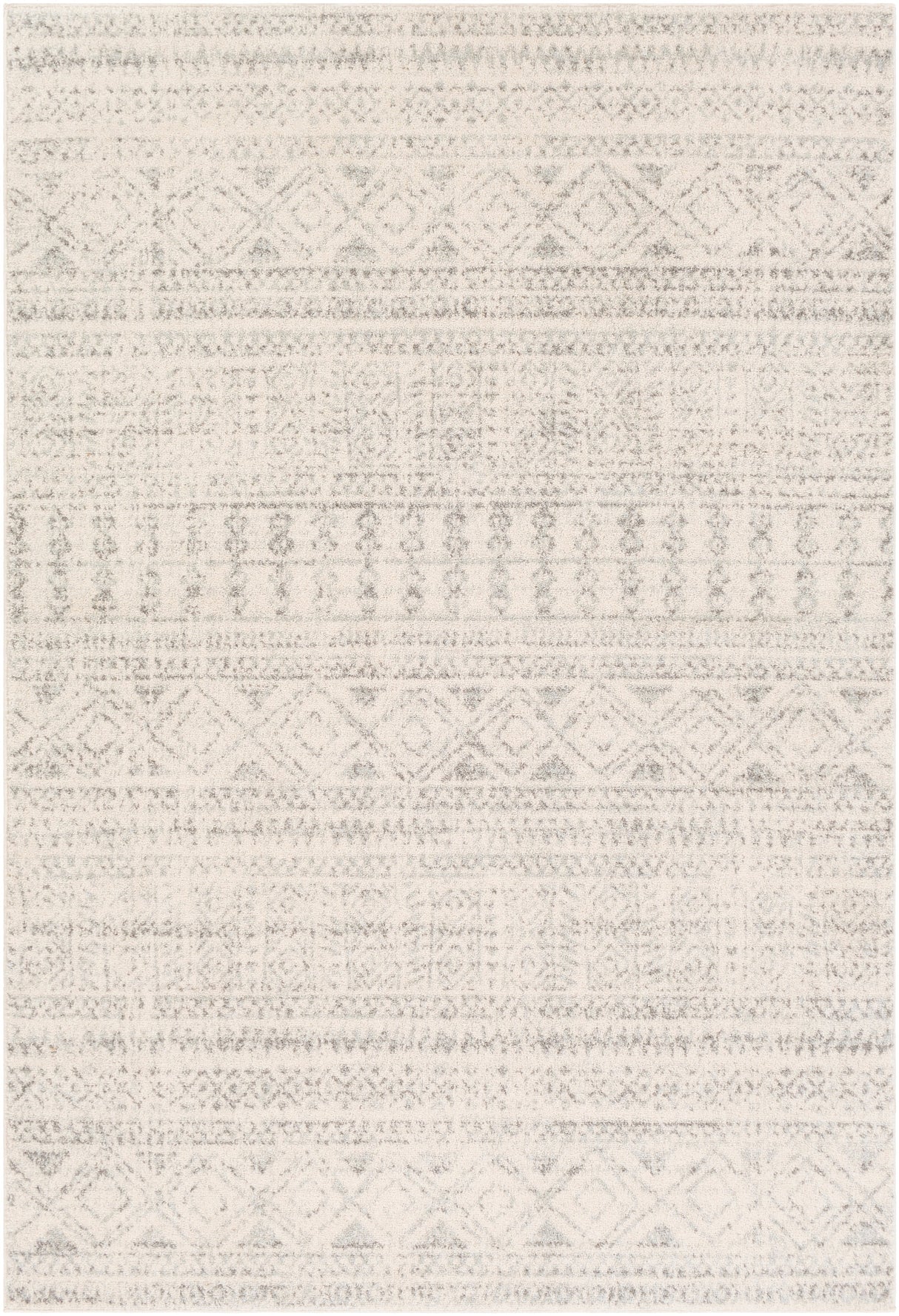 Surya Elaziz Elz-2354 Medium Gray, Light Gray, White Rugs.