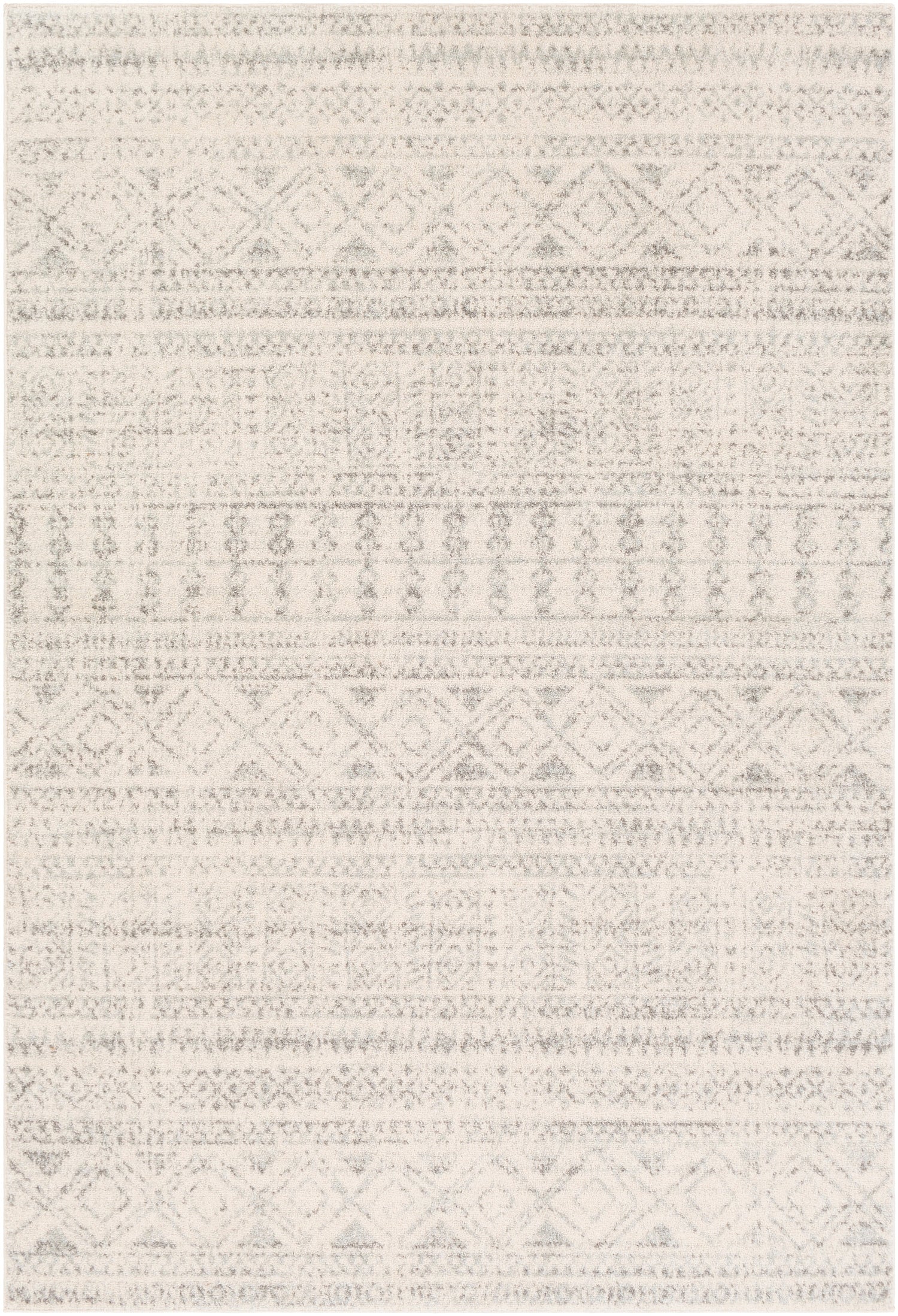 Surya Elaziz Elz-2354 Medium Gray, Light Gray, White Rugs.