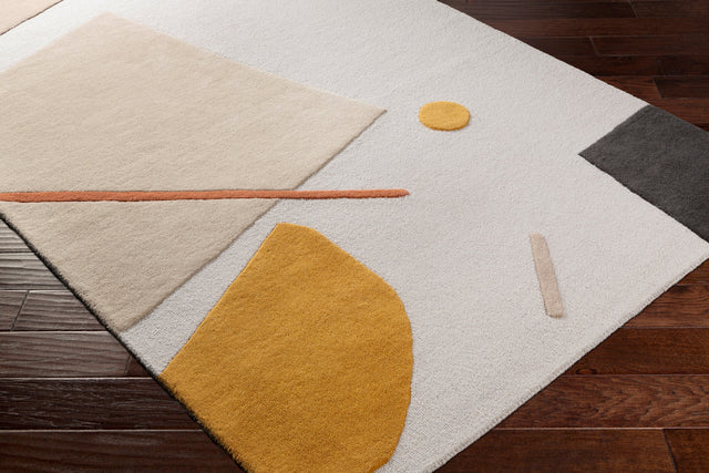 Surya Emma Emm-2300 Burnt Orange, Mustard, Khaki, Black Rugs.