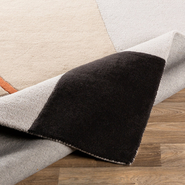 Surya Emma Emm-2300 Burnt Orange, Mustard, Khaki, Black Rugs.