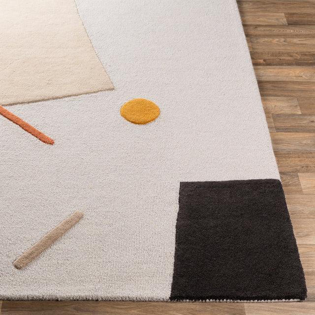 Surya Emma Emm-2300 Burnt Orange, Mustard, Khaki, Black Rugs.