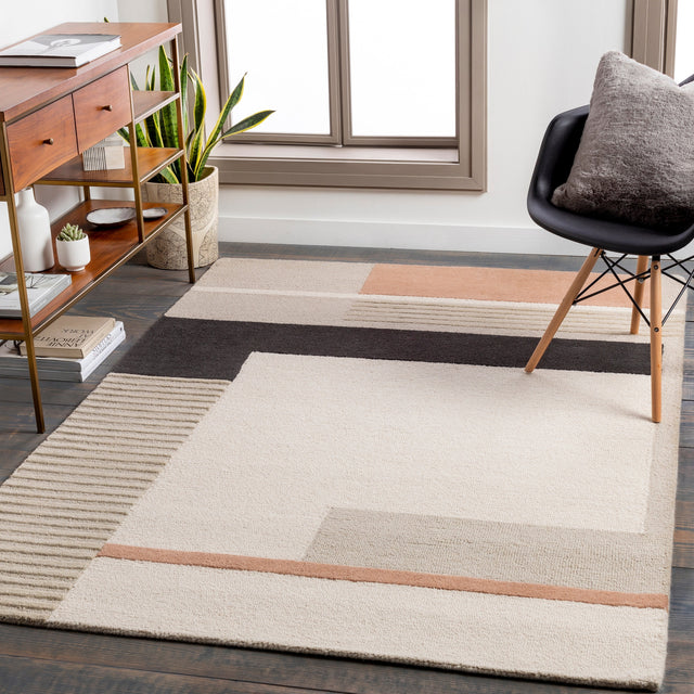 Surya Emma Emm-2303 Khaki, Charcoal, Camel Rugs.
