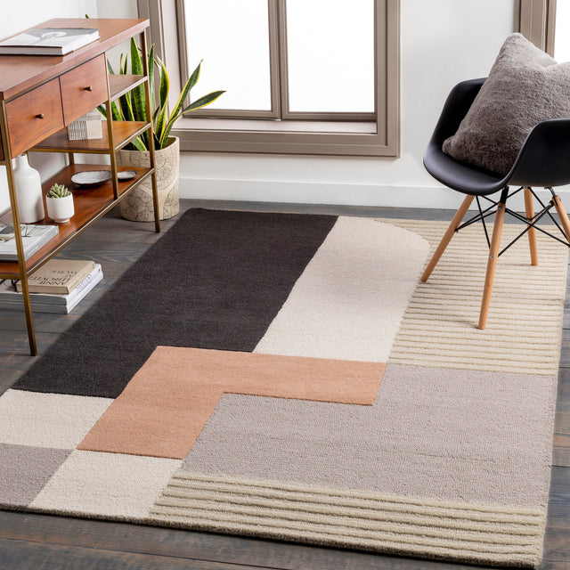 Surya Emma Emm-2304 Khaki, Taupe, Charcoal, Camel Rugs.