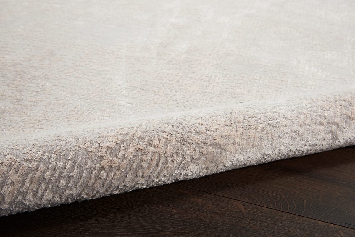 Nourison Silky Textures Sly01 Ivory / Grey Area Rug