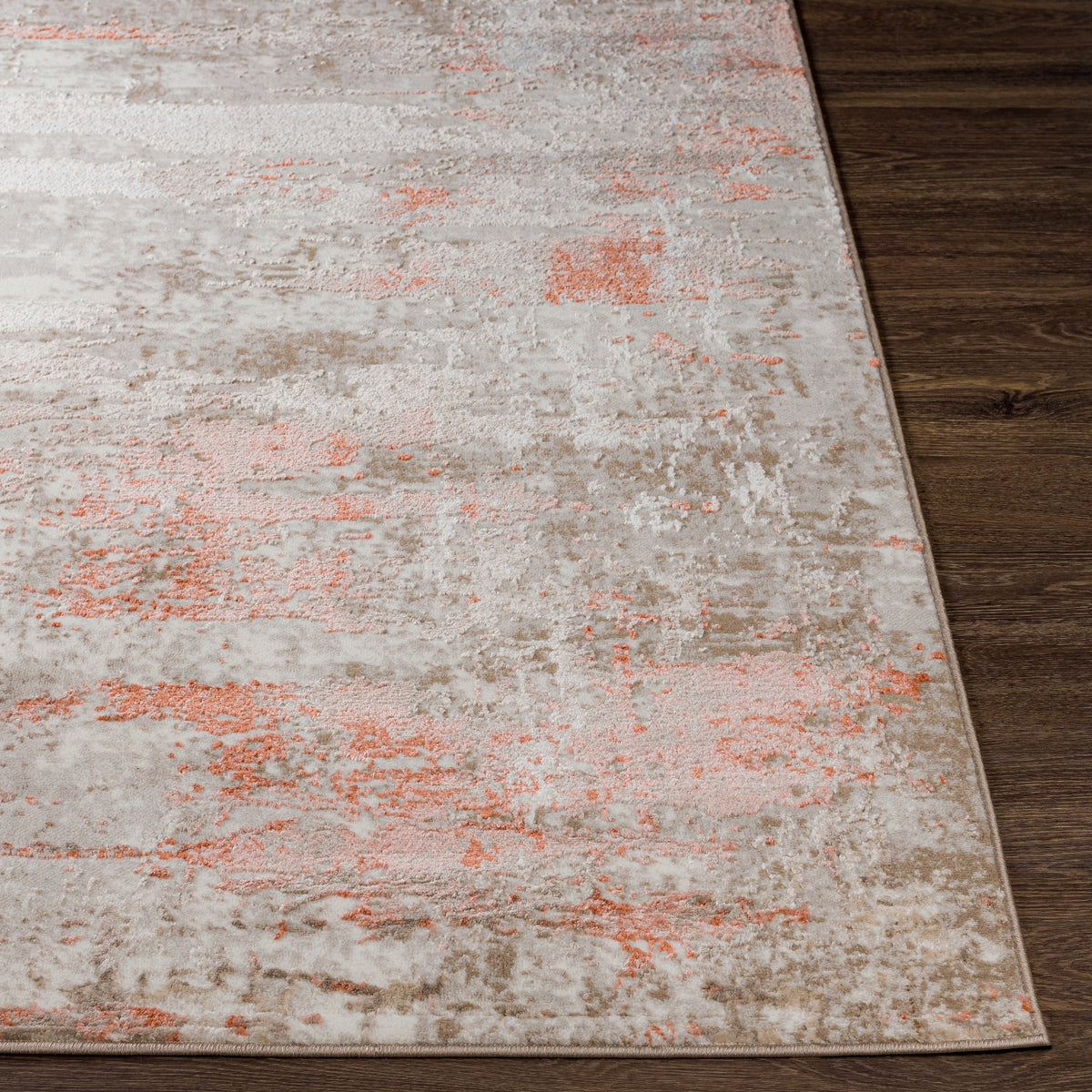 Surya Enfield Enf-2310 Burnt Orange, Coral, Tan, Beige Rugs.