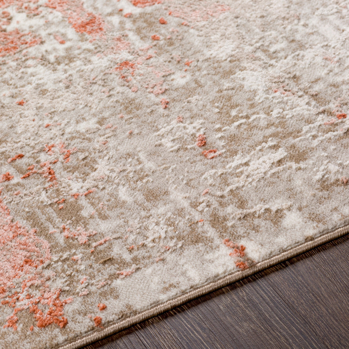 Surya Enfield Enf-2310 Burnt Orange, Coral, Tan, Beige Rugs.