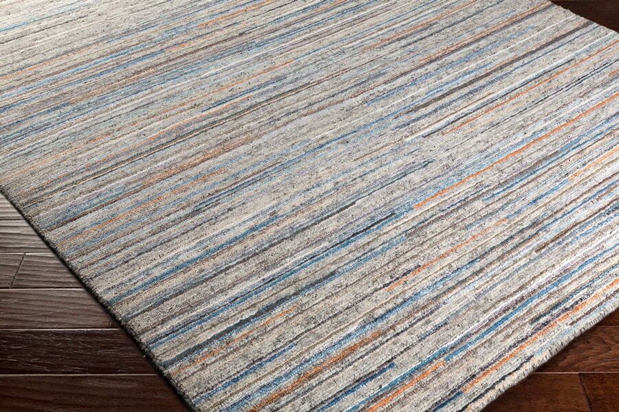 Surya Enlightenment Enl-1000 Ivory, Black, Dark Brown, Denim Rugs.