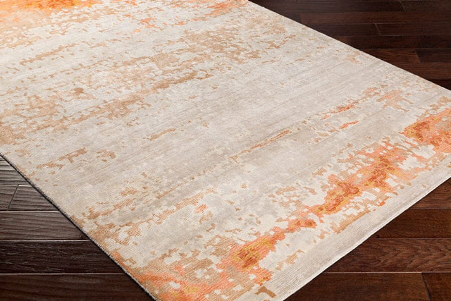 Surya Ephemeral Eph-1001 Burnt Orange, Peach, Wheat Rugs.