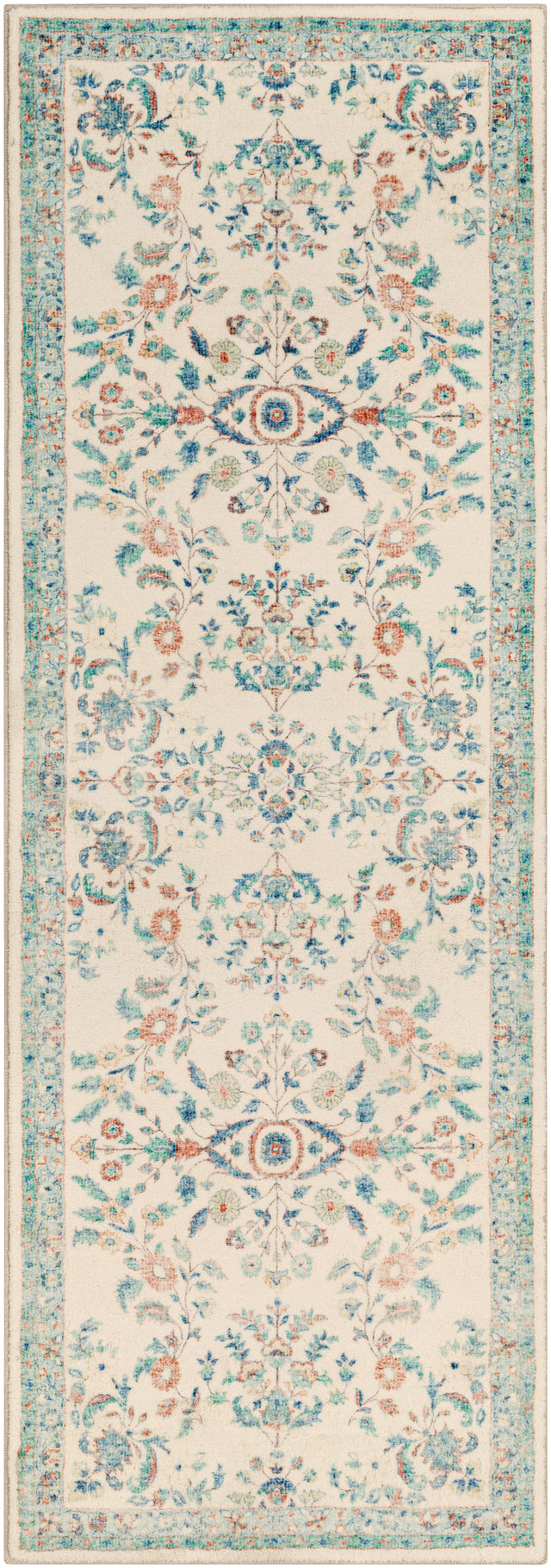 Surya Erin Ern-2307 Cream, Burnt Orange, Denim, Sage Rugs.