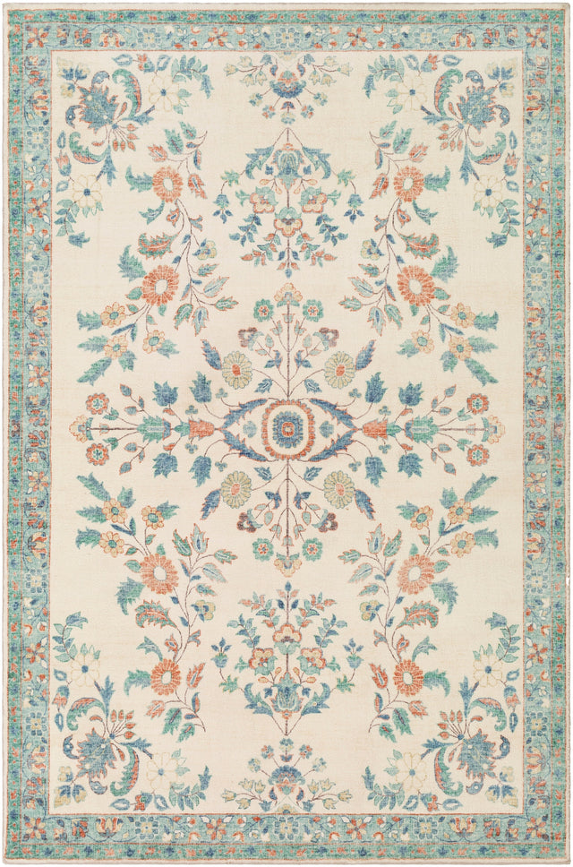 Surya Erin Ern-2307 Cream, Burnt Orange, Denim, Sage Rugs.