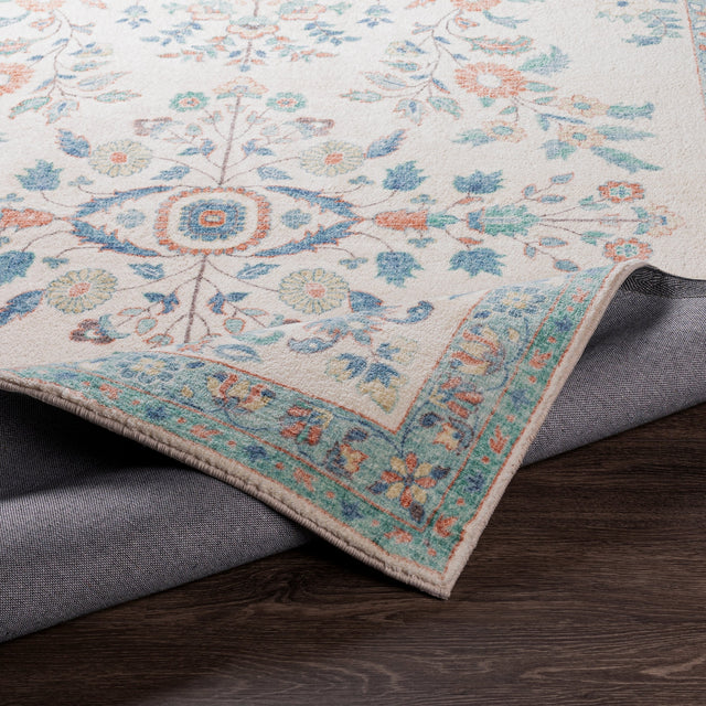 Surya Erin Ern-2307 Cream, Burnt Orange, Denim, Sage Rugs.