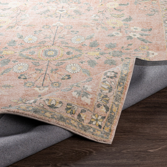 Surya Erin Ern-2308 Cream, Pale Pink, Butter, Sage Rugs.