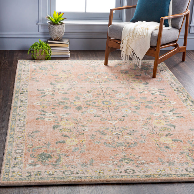Surya Erin Ern-2308 Cream, Pale Pink, Butter, Sage Rugs.