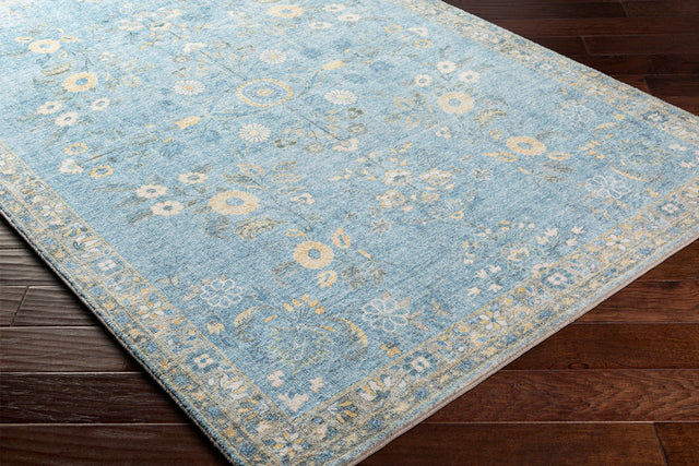 Surya Erin Ern-2311 Denim, Sky Blue, Cream, Butter Rugs.