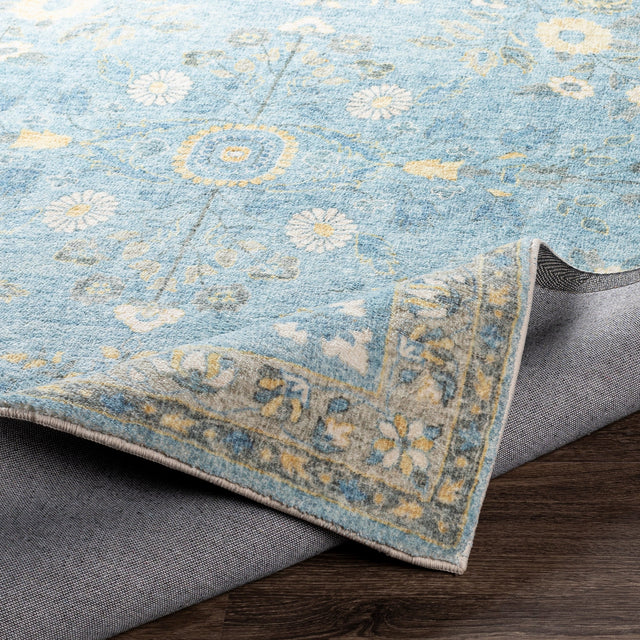 Surya Erin Ern-2311 Denim, Sky Blue, Cream, Butter Rugs.