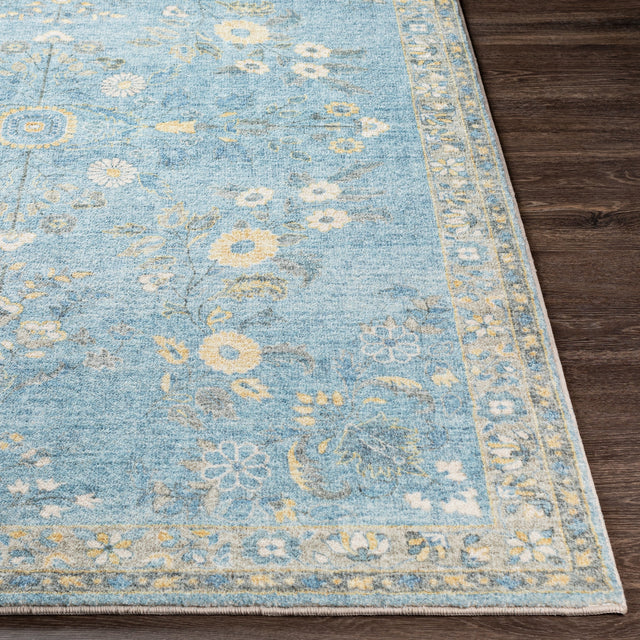 Surya Erin Ern-2311 Denim, Sky Blue, Cream, Butter Rugs.