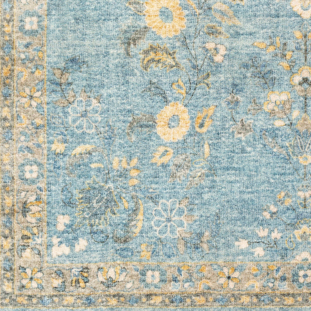 Surya Erin Ern-2311 Denim, Sky Blue, Cream, Butter Rugs.