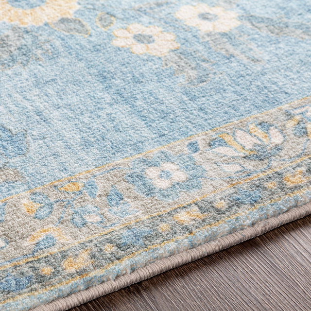 Surya Erin Ern-2311 Denim, Sky Blue, Cream, Butter Rugs.