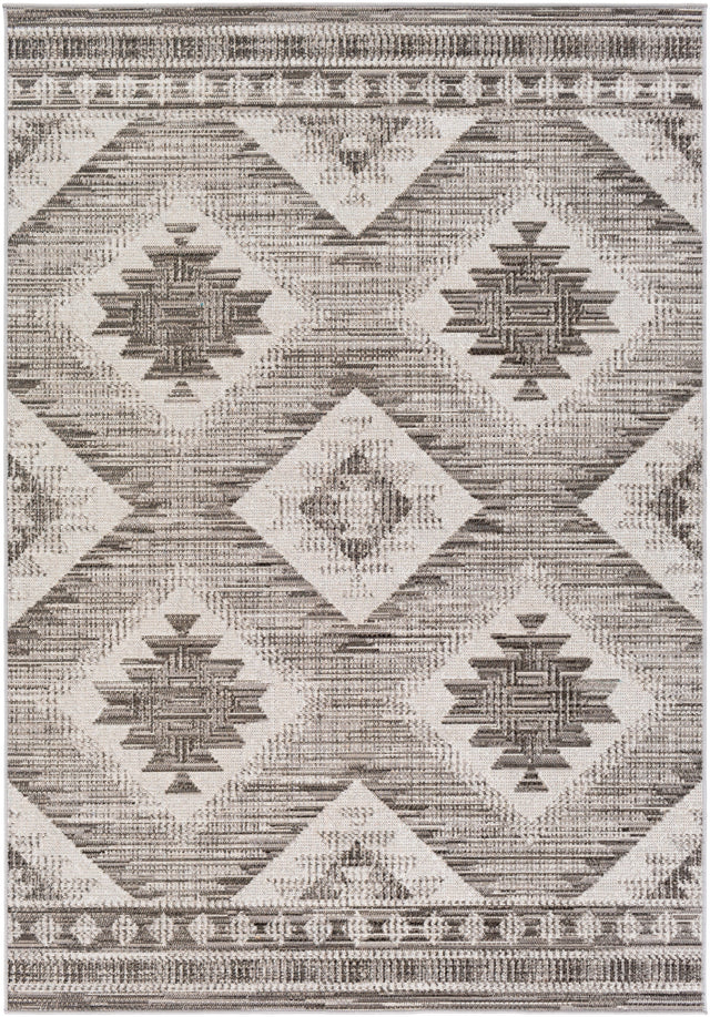 Surya Rafetus Ets-2335 Charcoal, Light Gray, Black, White Rugs.