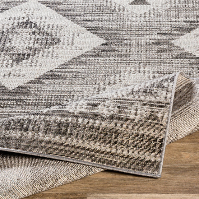 Surya Rafetus Ets-2335 Charcoal, Light Gray, Black, White Rugs.