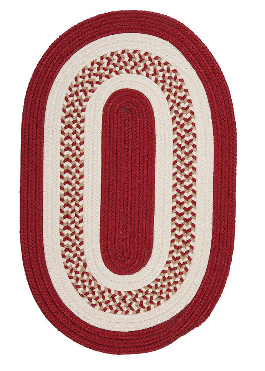 Colonial Mills Flowers Bay Fb71 Red / Red Area Rug