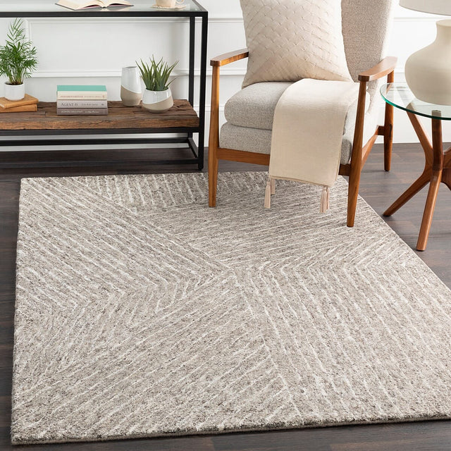 Surya Falcon Flc-8003 Camel, White, Dark Brown, Taupe Rugs.