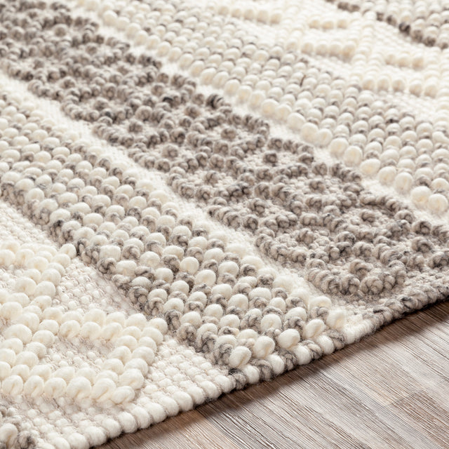 Surya Farmhouse Neutrals Fls-2301 Cream, Ivory, Charcoal, Khaki Rugs.
