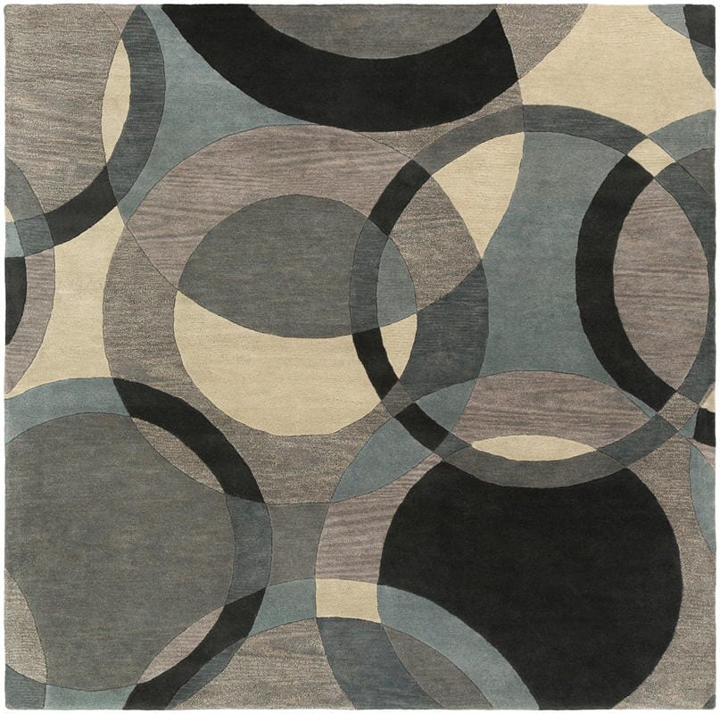 Surya Forum Fm-7193 Khaki, Teal, Charcoal, Black, Taupe Rugs.