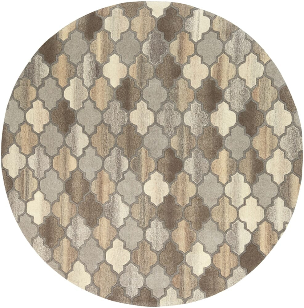 Surya Forum Fm-7208 Dark Brown, Charcoal, Taupe, Khaki Rugs.