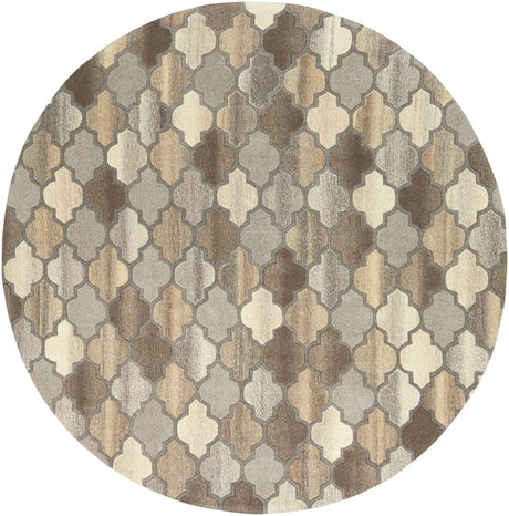 Surya Forum Fm-7208 Dark Brown, Charcoal, Taupe, Khaki Rugs.