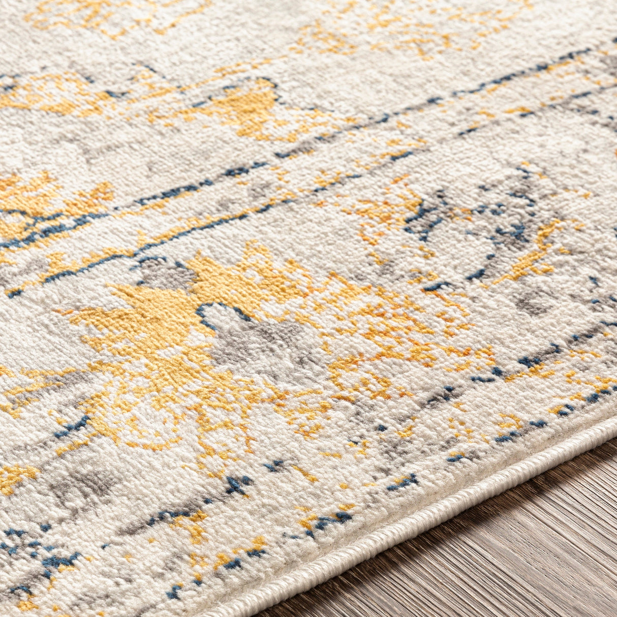 Surya Floransa Fsa-2311 Beige, Silver Gray, Medium Gray, Navy Rugs.