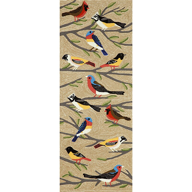 Liora Manne Frontporch Birds 1440/44 Multi Novelty Area Rug