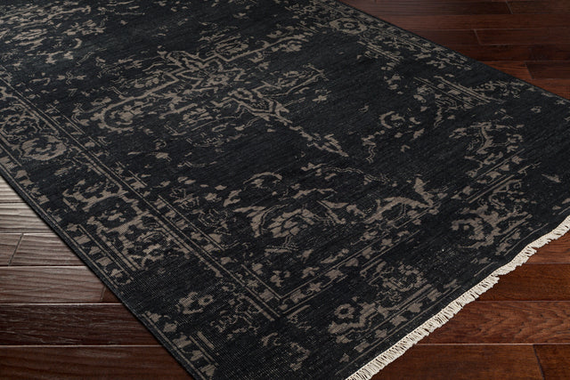 Surya Festival Fvl-1010 Black, Medium Gray, Cream Rugs.