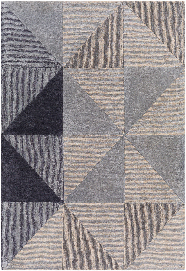 Surya Glasgow Gls-2300 Light Gray, Medium Gray, Navy, Pale Blue Rugs.