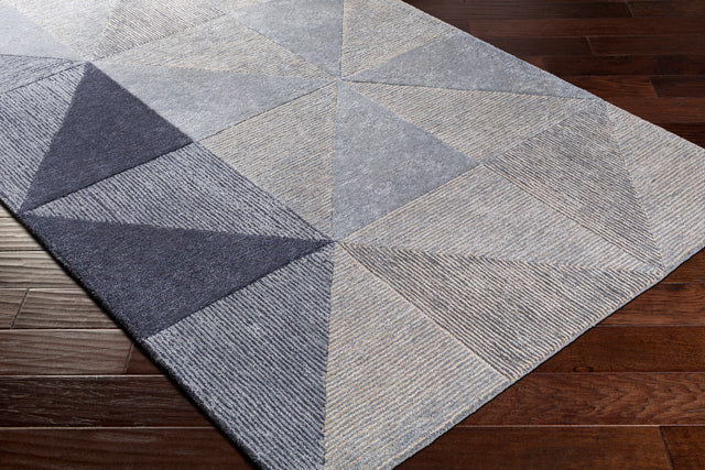 Surya Glasgow Gls-2300 Light Gray, Medium Gray, Navy, Pale Blue Rugs.