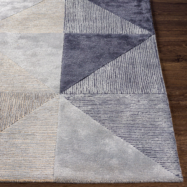 Surya Glasgow Gls-2300 Light Gray, Medium Gray, Navy, Pale Blue Rugs.
