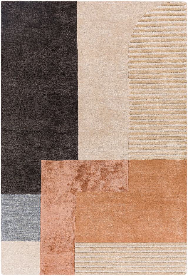 Surya Glasgow Gls-2306 Beige, Rose, Charcoal, Denim Rugs.
