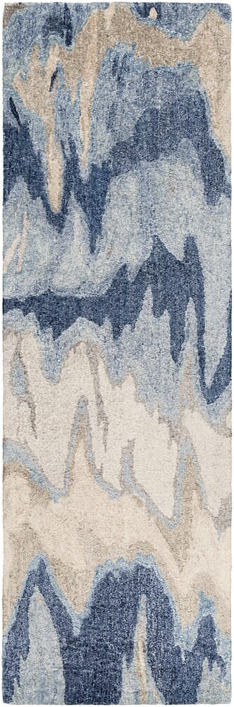 Surya Gemini Gmn-4021 Light Gray / Cobalt / Navy Rugs.