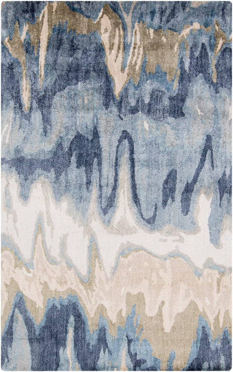 Surya Gemini Gmn-4021 Light Gray / Cobalt / Navy Rugs.